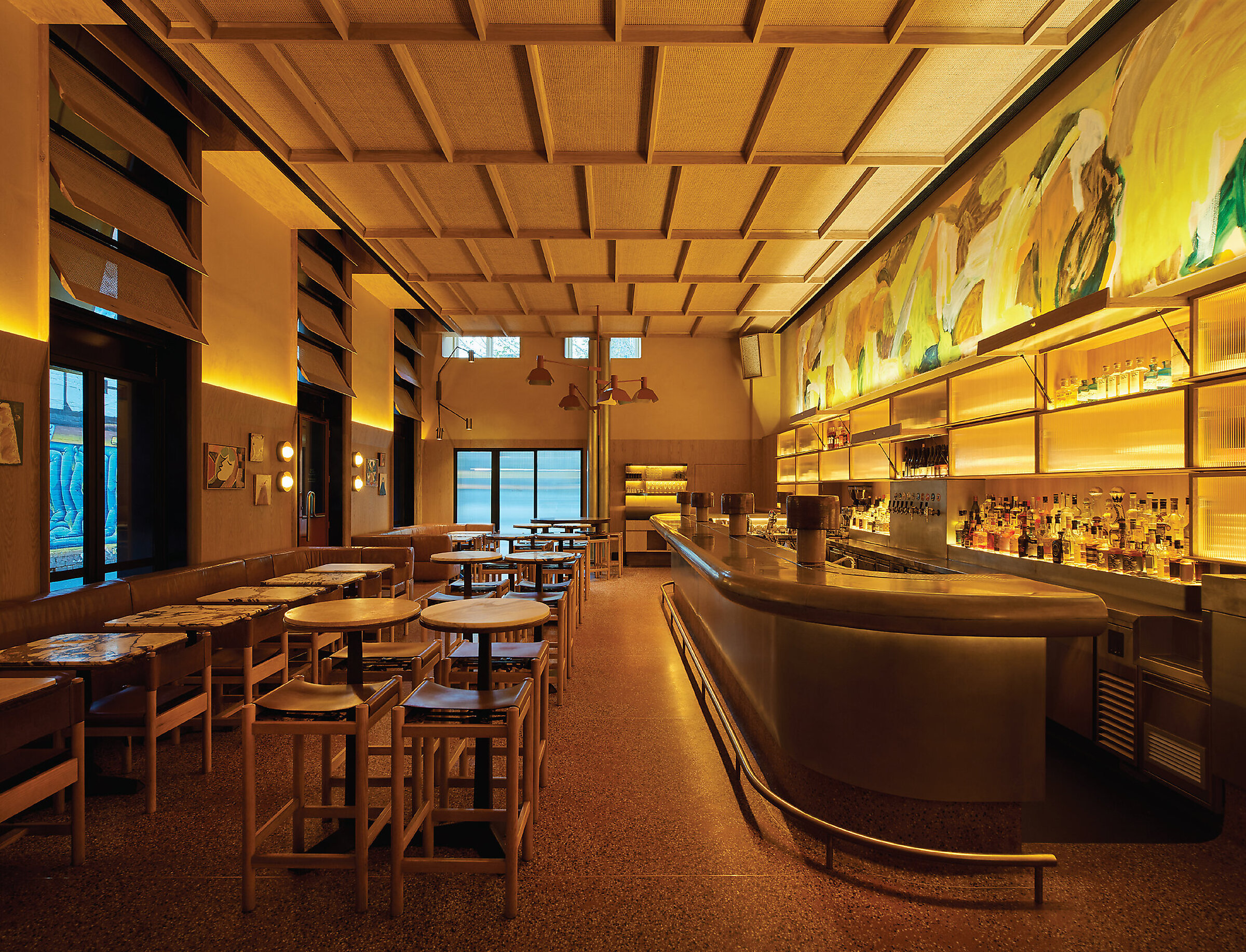 leather interior design Her Bar 1