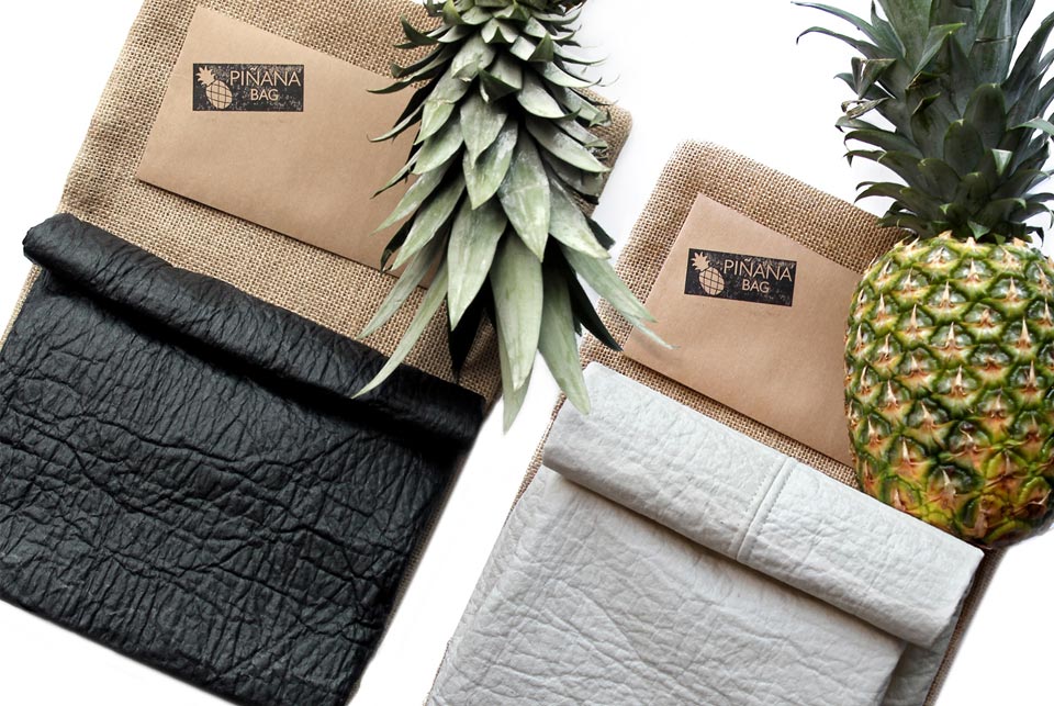 vegan leather made frome pineapple